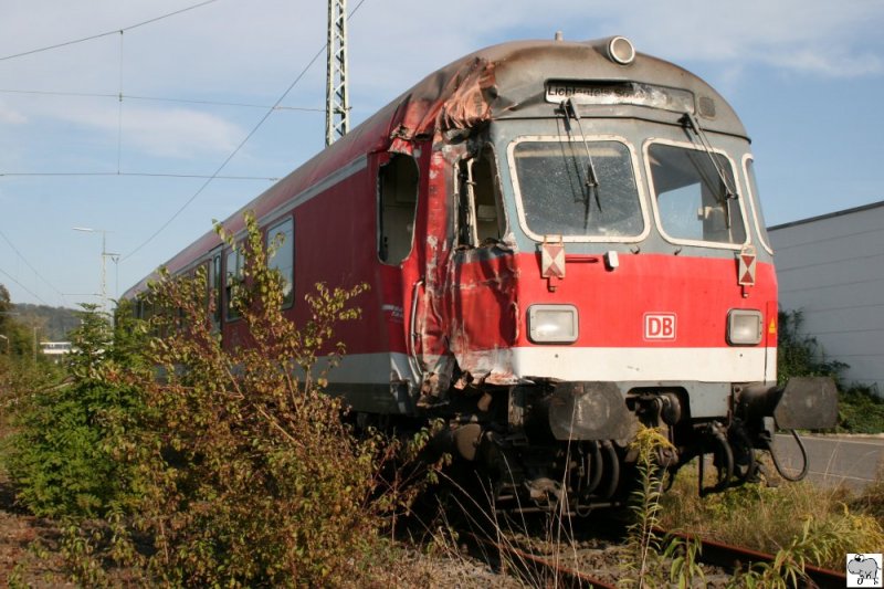 Am 07. September 2009 kollitierte die Regionalbahn 34013 an einem