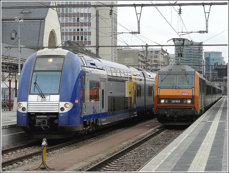 Am 06.06.09 sah es im Bahnhof von Luxemburg eher wie
