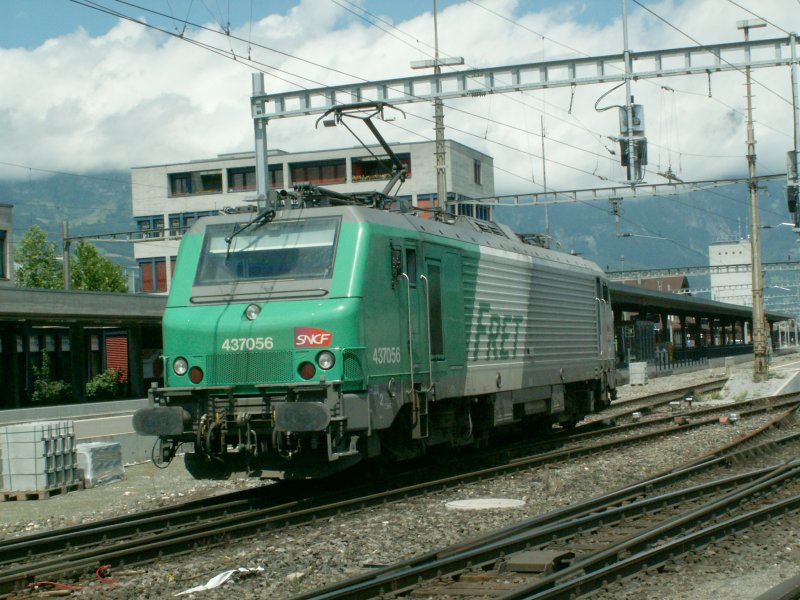 Mehrsystemlok der SNCF 437056 am 07.07.07 in Buchs/SG Schweiz.Seit dem