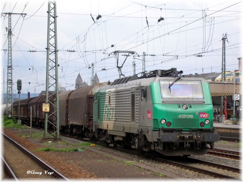 437016 durchf�hrt mit einem G�terzug Koblenz Hbf. 03.06.07 