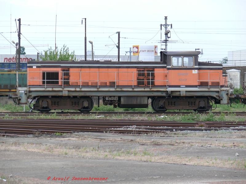 Die SNCF-Diesellok BB63407 geh�rt zur 1959/60 von der Firma Brissonneau