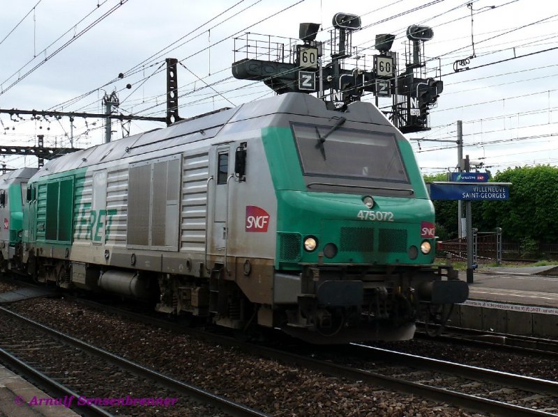 SNCF Diesellok BB75072.
Dies ist die Dieselversion des Loktyps Prima 1 