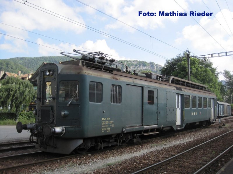 BDe 4 / 4641 in the station Balsthal on 05/31/2009