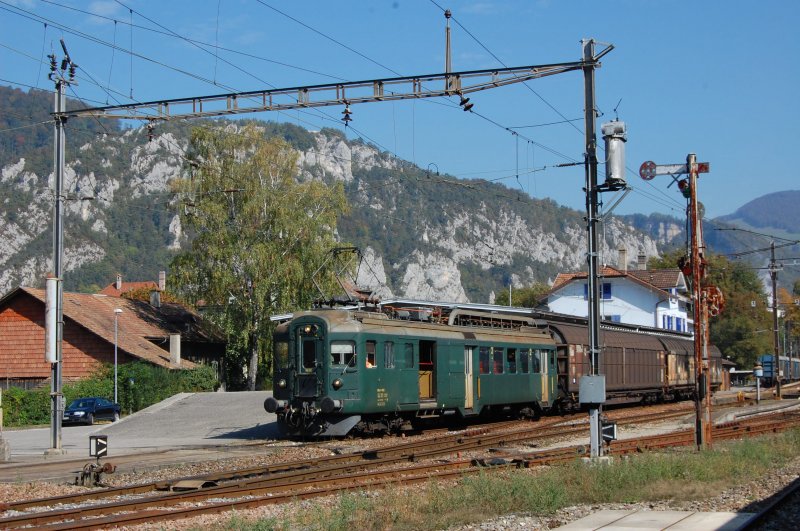 BDe 4/4 1632 am 30.09.2009 in Balsthal 