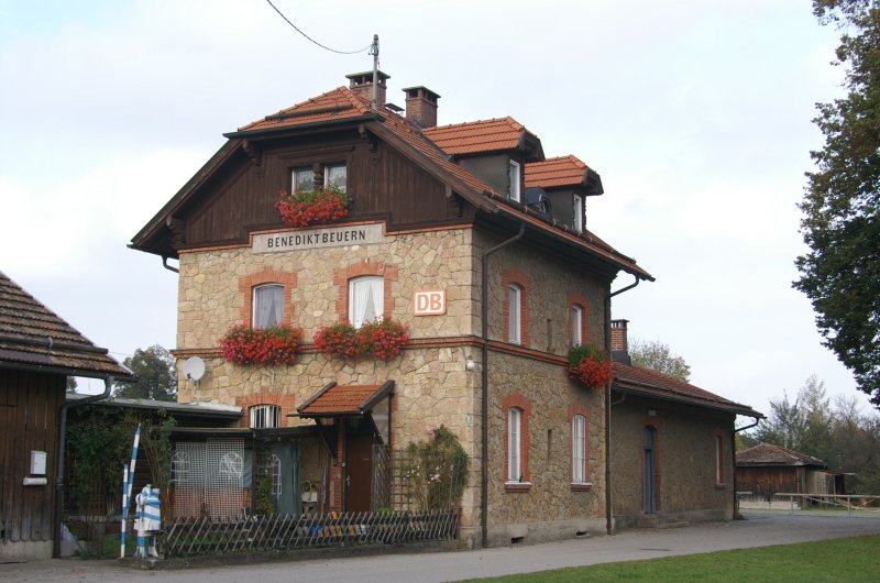 Bahnhof Benediktbeuern, auch bekannt als Vollmer HO-Modell 