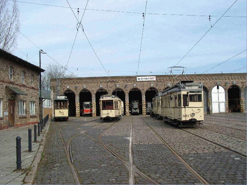 The tram depot Niederschönhausen is only used when needed. We
