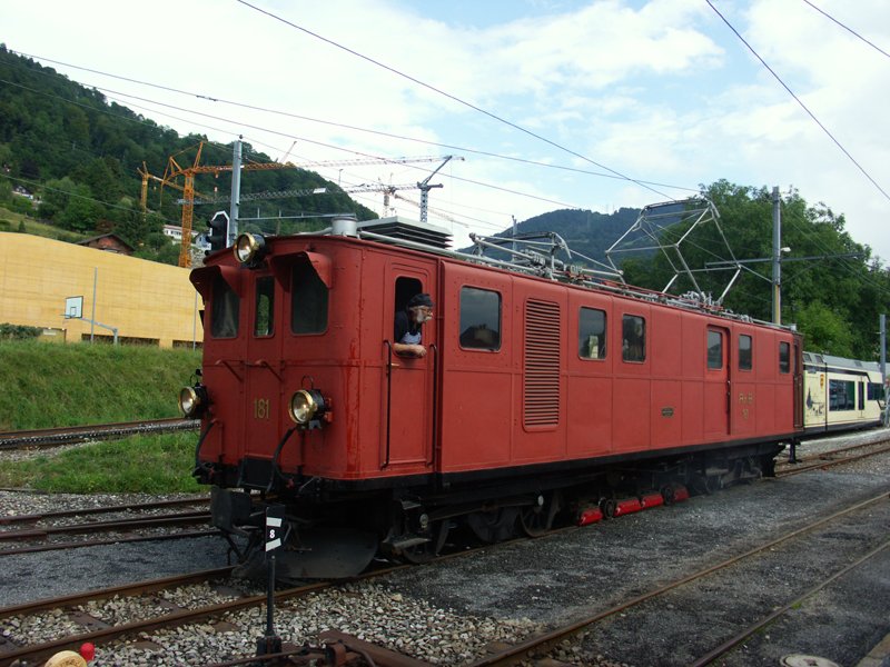 Ge 4 / 4 181 ex RhB Blonay 17/08/2008 (automatically