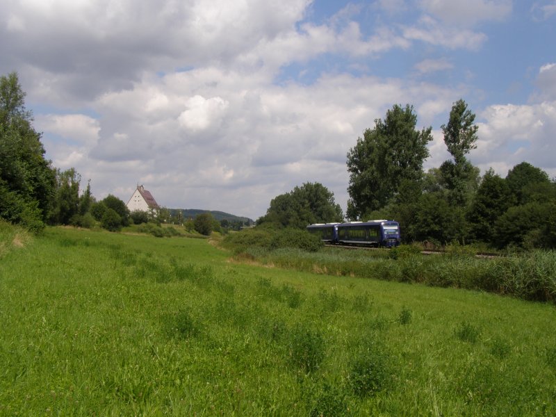 Zwei Regishuttles der BOB in der N�he von Aulendorf. 