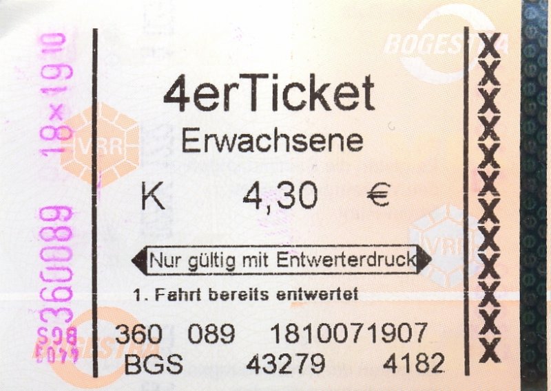 Fahrkarten Fotos (4) Bahnbilder.de