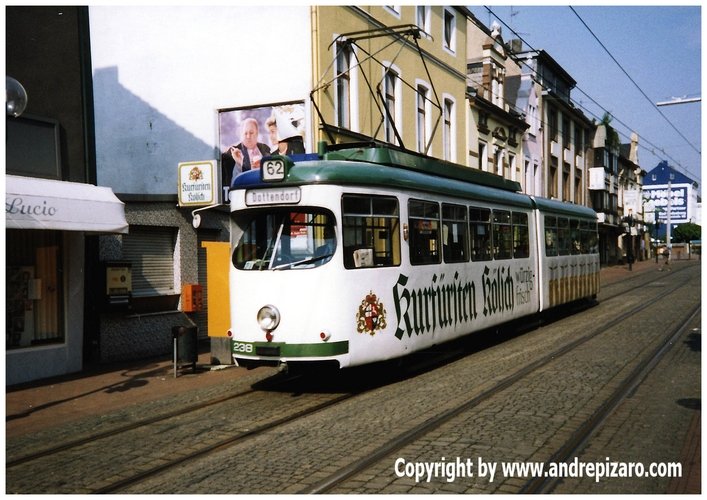 SWB TW 238 D�WAG in Bonn Beuel unterwegs - 1991