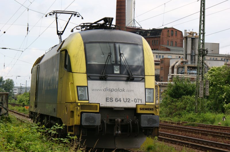 ES64 U2-71 ist nach dem umsetzen ins AW Dessau am