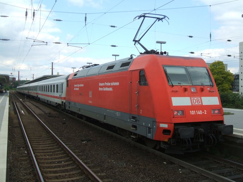 BR 101 140-2 im Schub vom IC 2153 von D�sseldorf
