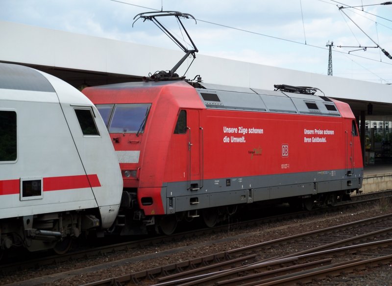 Br 101 027 nach Konstanz in Hannover Hbf (3.8.2007) 