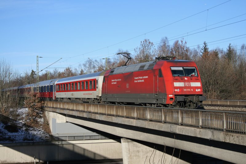 With CNL 101 119 483 (Copenhagen - Innsbruck) on 24.01.2009