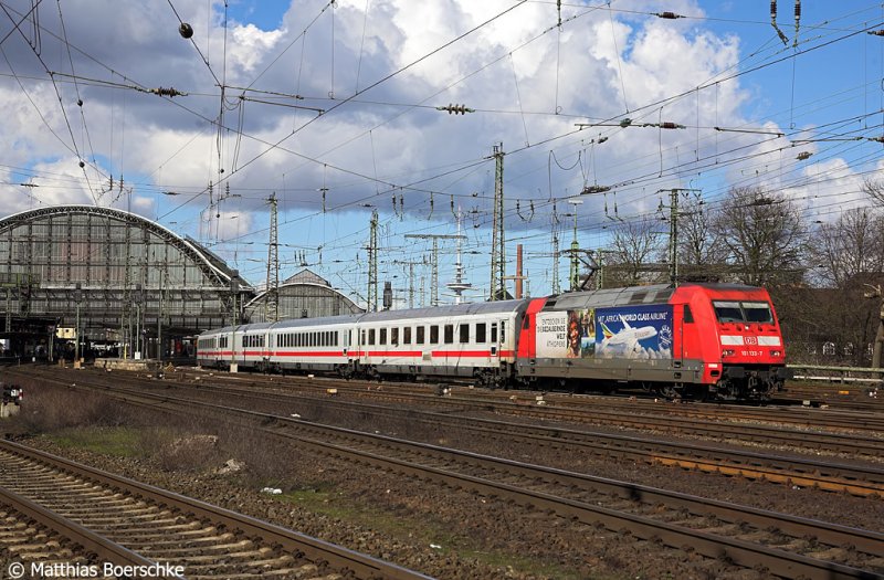 101 133-7 in Bremen Hbf am 19.03.08. 
