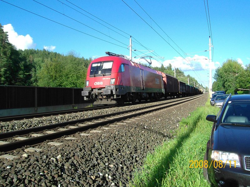 1016 031-5 f�hrt am 11.08.08 mit einem gem. Gz Richtung