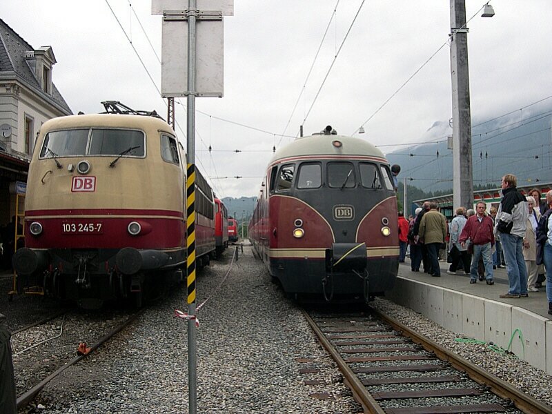 Au�erferner Bahntag 2007 - Am 01.09.2007 wurde 103 245-7 auf