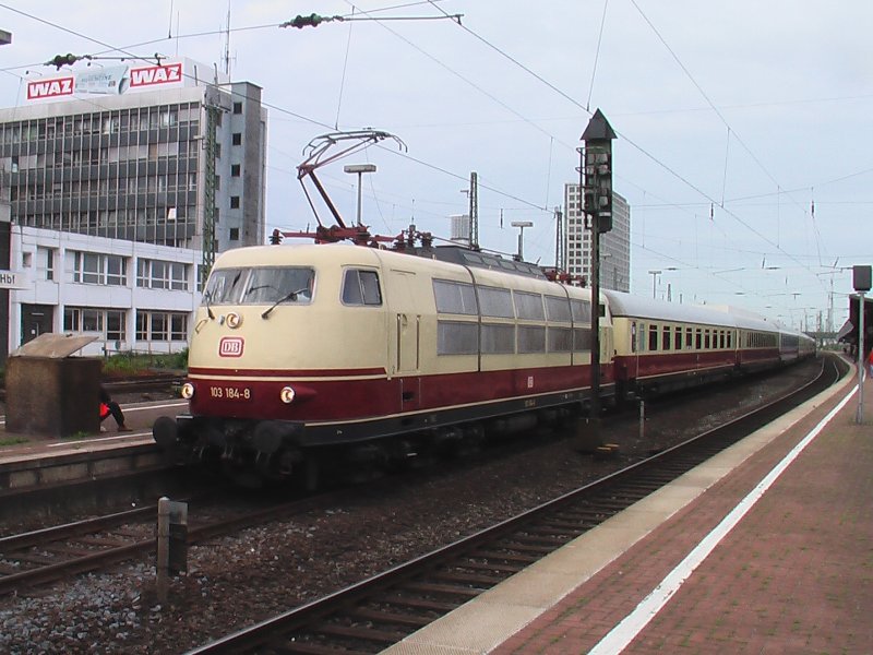 TEE Rheingold special trip from Koblenz to Hamburg when leaving