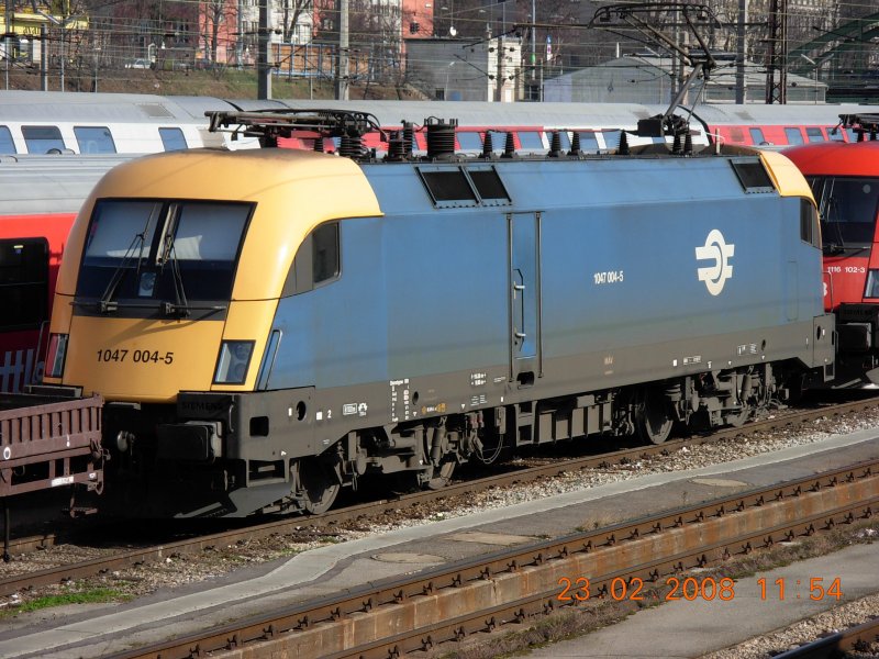 A common sight at the Vienna West Railway Station: A