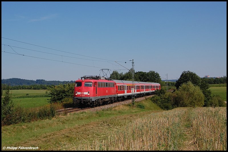 110 416 bringt am Nachmittag des 28.07.08 RB 37162 von