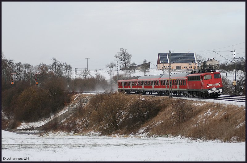 110 446-2 mit ihrer RB von Donauw�rth nach Aalen. Aufgenommen