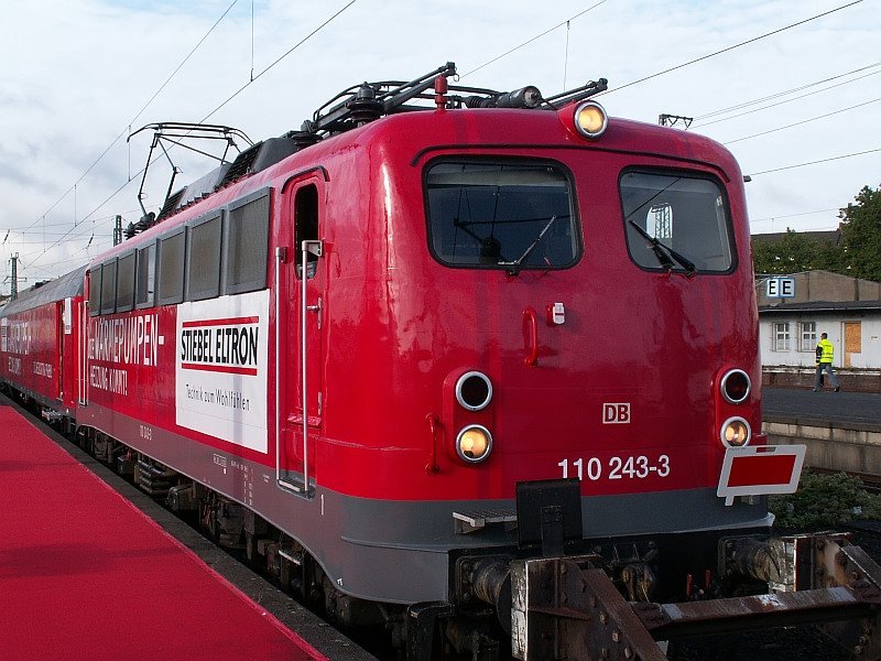 This pulls the 110s Stiebel Eltron Werbezug yesterday by Germany.