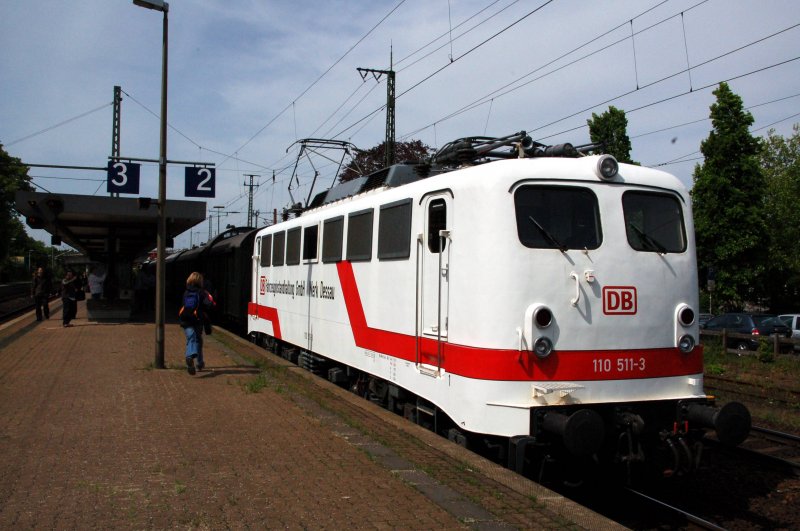Here, the special train is ready at the station at