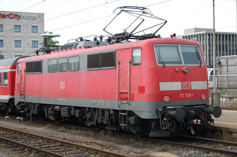Mal wieder eine 111er in Ulm, es war die M�nchner