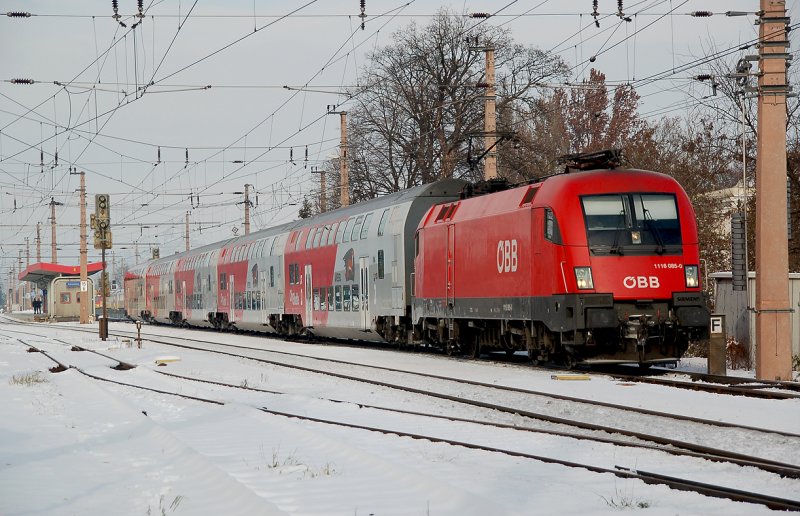 Earlier onset of winter in Lower Austria. 1116 085 with