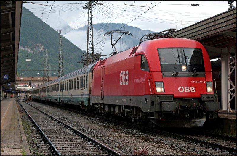 After the 1116 049 has spent the afternoon on the