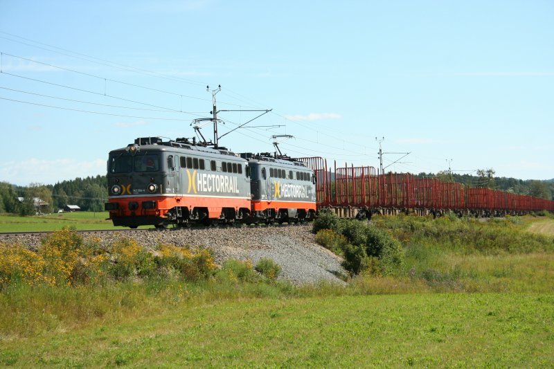 Ausnahmsweise mal ein Hectorailbild in Schweden. Diese Loks sind im