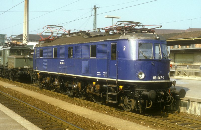 118 047 Stuttgart Hbf. (Tag der DB) 10.09.1983 