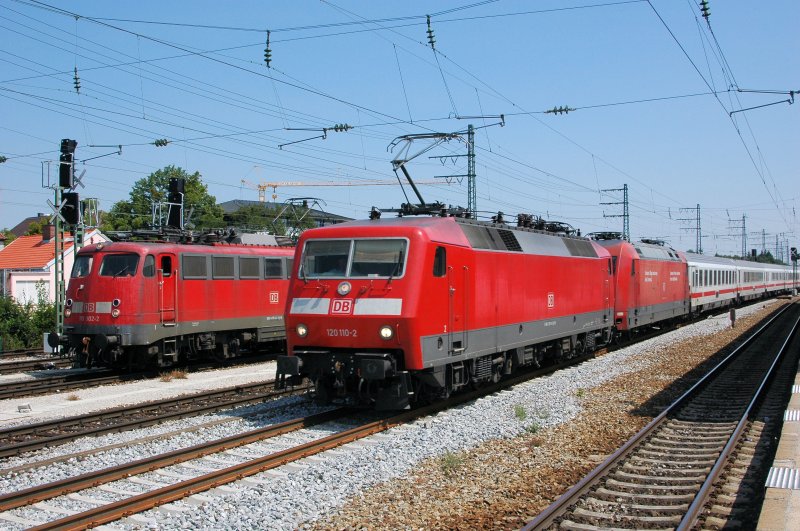 Munich-Pasing at 01:08:09: 115 302 waits with PBZ on exit