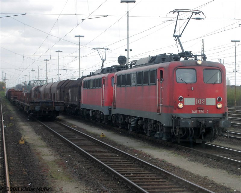 Festgehaltene Eindr�cke w�hrend der Ruhrgebietssonderfahrt am 12.04.2008 der HEG: Begegnung