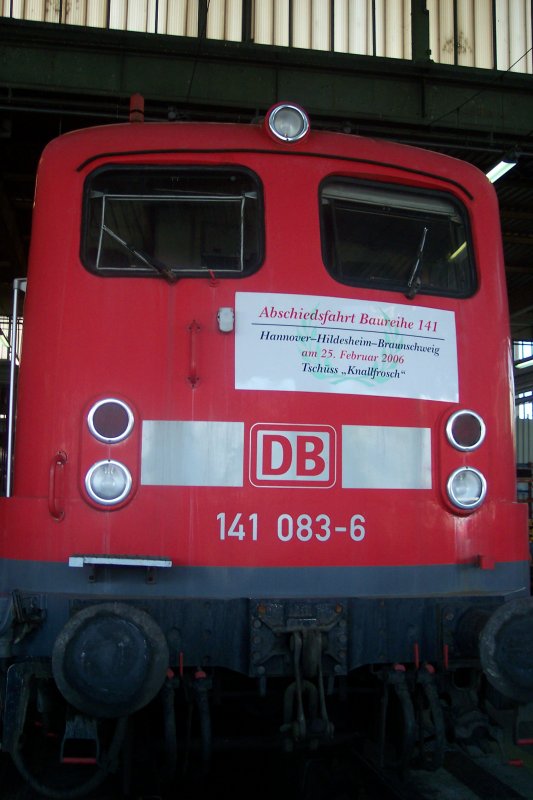 141 083 was already in February 2006 visit to retire
