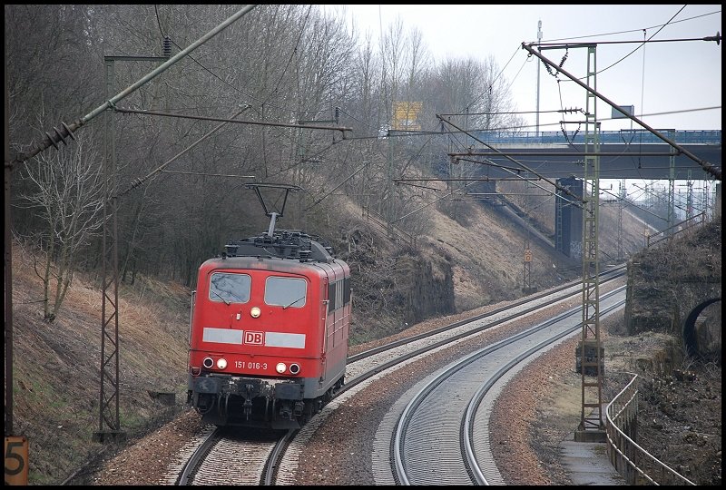 After the 151 016 service made its thrust Gesilingen-West had