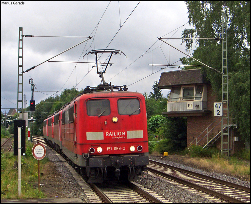 151 069 consisting of a Lokzug 140ern Gladbach direction during