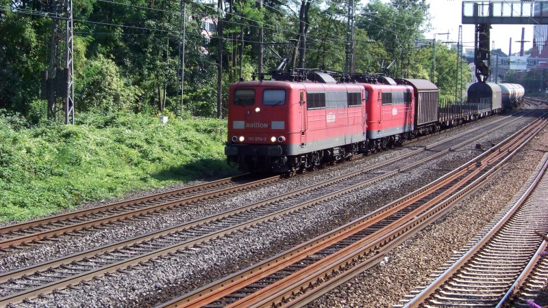 151 074 + 151 063 Wuppertal-Elberfeld - 6.8.2009 