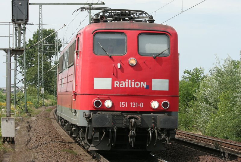 151131-0 which runs through Cologne Porz Wahn Lz on 29/07/2009