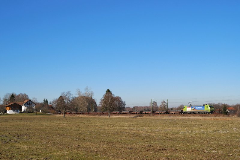 152 005 (CLAAS) with 46 685 Stahlbrammenzug from overseas (20/02/2008)