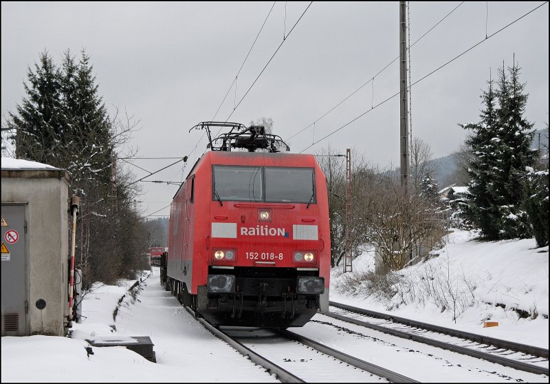 Too heavy for 6400 KW: 152 018 with their needs