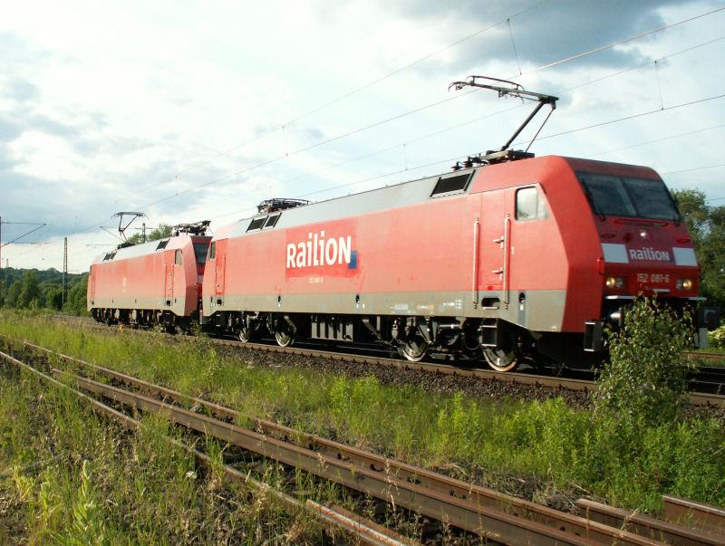 152081 hat am 9.6.2005 eine Schwester im Schlepp.
Hauneck - Oberhaun