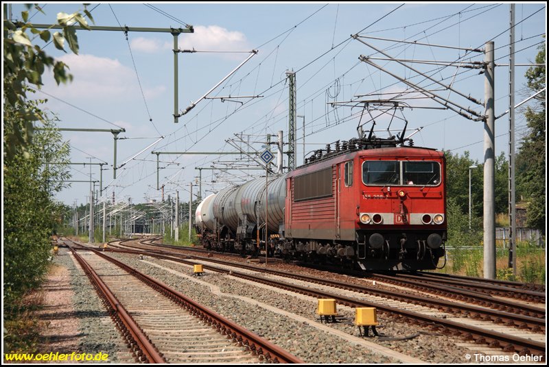 155 208 verl�sst am 01.07.08 mit dem FIR51772 nach Seddin