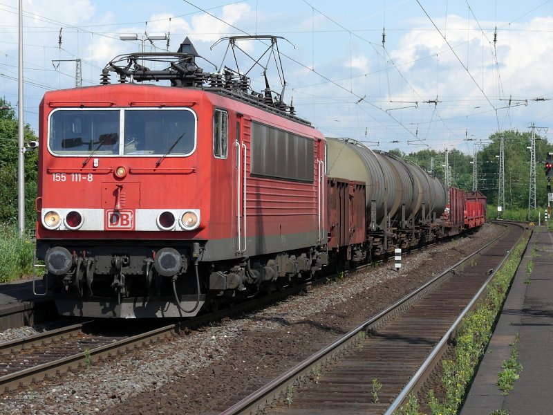 155 111-8 mit gem. GZ. Unna Bf. 28.05.2009. 