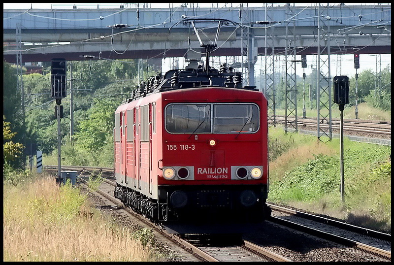 Minilokzug consisting 155118-3 - 155198-5 & 155206-6. Stralsund at 07:08:09