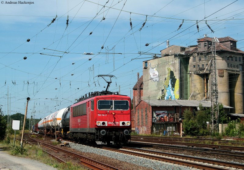 155114-2 with a mixer in Verden (Aller) 19/08/2009 (automatically translated,