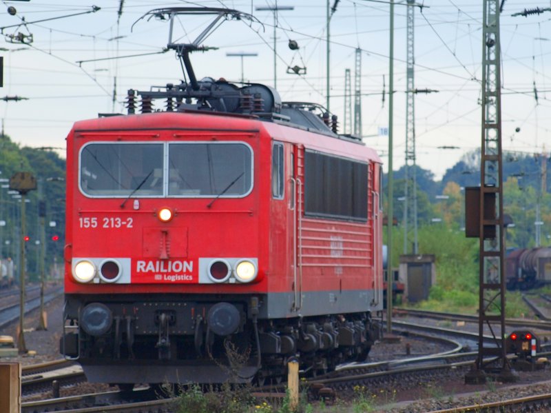 155 213-2 rangiert in Aachen West 