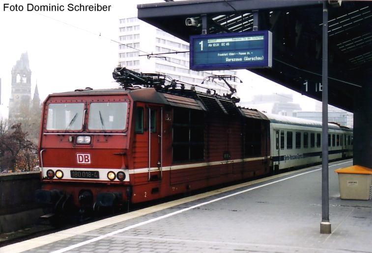 Einer der letzten bespannten Z�ge des Warschau-Express mit einer Br.180!!