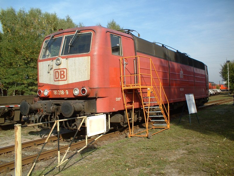 AW Bahntag in Dessau 20.09.2003 (181 218-9) (automatically translated, Powered