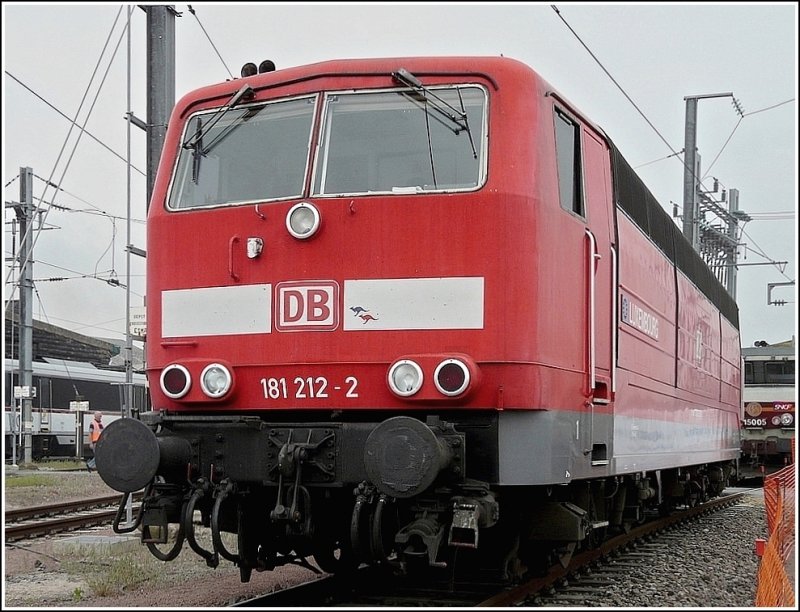 Die 181 212-2 ist �fters in Luxemburg im Planverkehr anzutreffen,